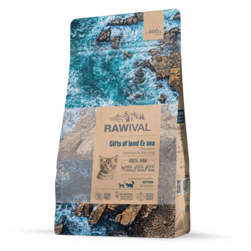Craftia Rawival Suva hrana za mačiće mačke, sa piletinom i ribom, 0.4kg Cene