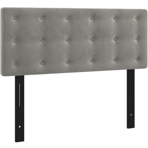VidaXL Posteljno vzglavje svetlo sivo 100x5x78/88 cm žamet, (21369445) Slike