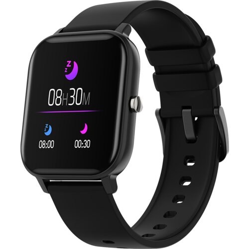 Canyon wildberry SW-74, Smart watch, 1.3inches TFT full touch screen, Zinic+plastic body, IP67 waterproof, multi-sport mode, compatibility with iOS and android, black body with black silicon belt, Host: 43*37*9mm, Strap: 230x20mm, 45g - CNS-SW74BB Cene