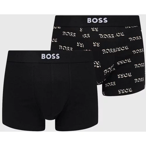 Boss Boksarice 2-pack moški, črna barva
