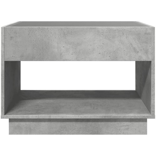  Stolić s beskonačnim LED siva boja betona 70x50x50 cm Slike