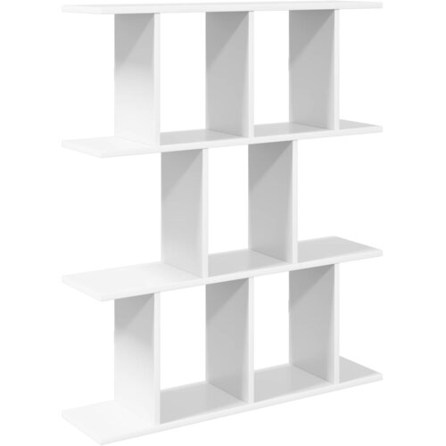 vidaXL Zidna polica Bijela 80 x 20 x 96 cm Konstruirano drvo - Bijela Cene