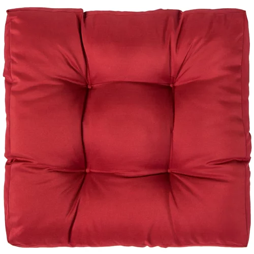 vidaXL Paletni jastuk crveni 58 x 58 x 10 cm poliesterski