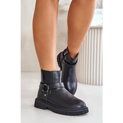 Big Star Insulated Ankle Boots With Zip Black Slike