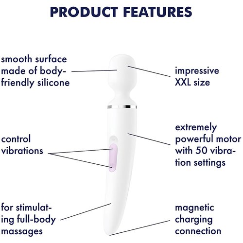 Satisfyer Masažer Wand-er Woman bel Slike