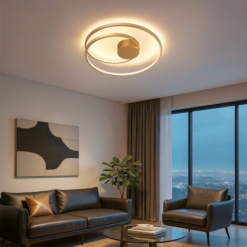  Brilagi - LED prigu&amp;scaron;iva stropna svetiljka TWISTER LED/48W/230V prečnika 50 cm zlatna +DO Slike