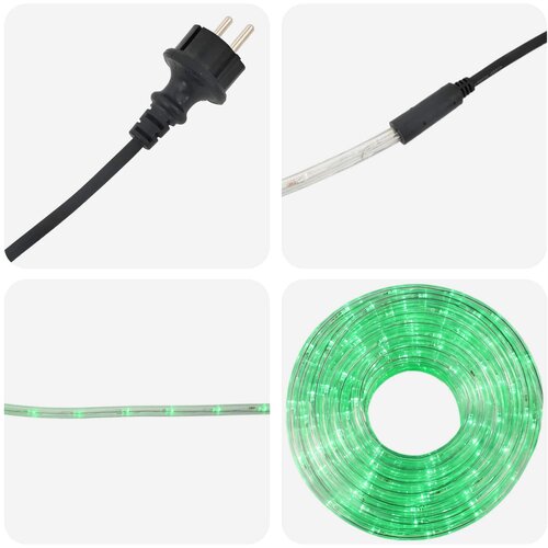  Božićno LED svjetlosno crijevo 1200 LED lampica Zelena 50 m Slike