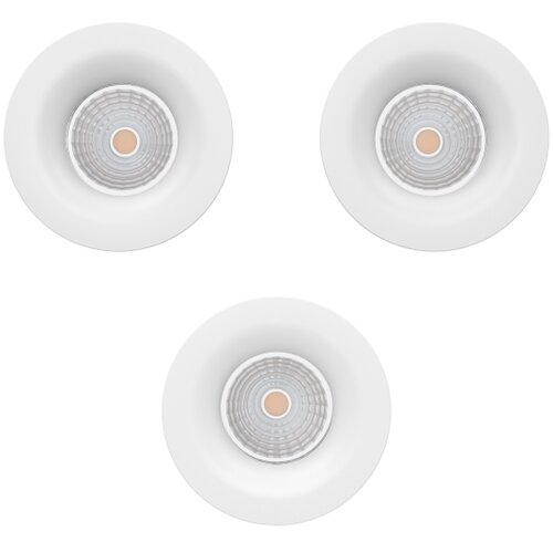 Eglo 902277-SET 3xLED prigu&amp;scaron;iva stropna svetiljka saliceto LED/4,8W/230V preč.8,8cm bela Slike
