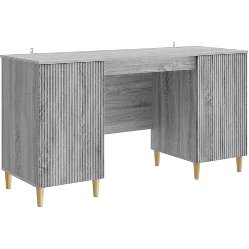  Stol s policom Siva sonoma 142 5 x 50 x 75 cm Konstruirano drvo Cene