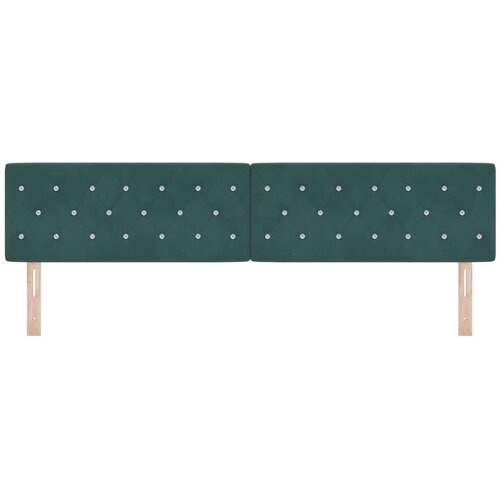  LED glava kreveta s LED trakama Tamnozelena 200 cm Bar&amp;scaron;un Slike
