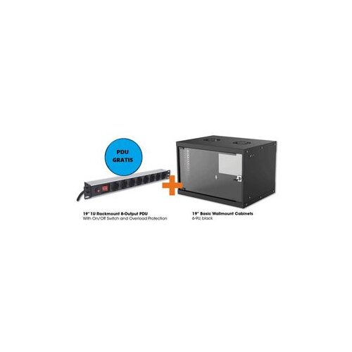 Lan Intellinet ormar zidni 9U/560mm 714808+PDU 713986 crni Cene