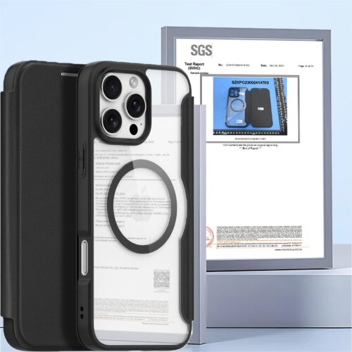 Dux ducis OVITEK SKIN X PRO ZA IPHONE 16 PRO ZA MAGSAFE BLACK COVER, (21974199) Cene