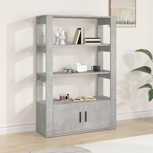  Komoda siva boja betona 80x30x119,5 cm od konstruiranog drva Cijene
