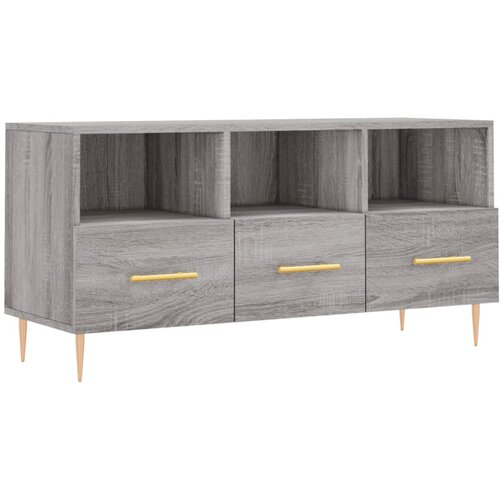 Maison Chic TV omarica - TV enota - Televizijska omarica siva sonoma 102x36x50 cm inženirski les, (21701525) Cene