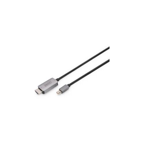 Digitus DisplayPort / Mini-DisplayPort priključni kabel DisplayPort utikač, Mini DisplayPort utikač 1 m crna DB-340109-010-S DisplayPort 1.4, fleksibilan, sa zaštitom DisplayPort kabel Cijene