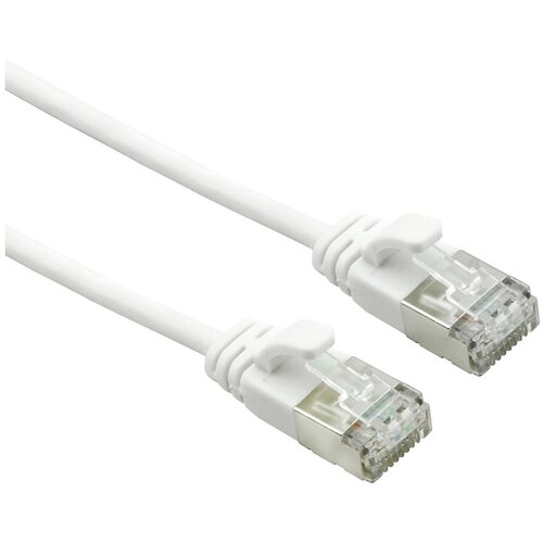 Roline 21.15.1714 RJ45 omrežni kabel\, patch kabel cat 6a f/utp 1.50 m bela 1 kos, (20420780) Slike