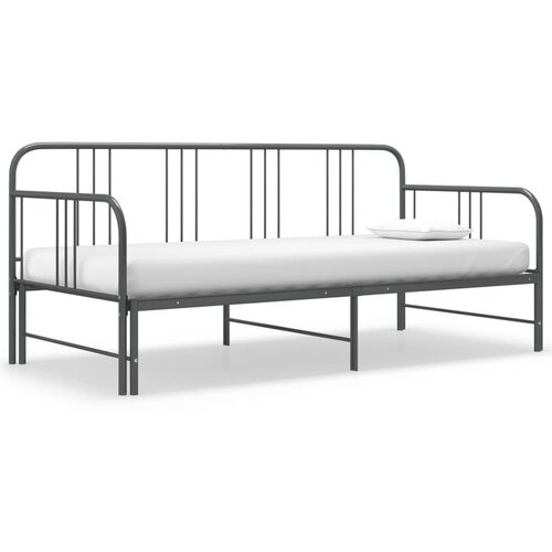  Izvlečni posteljni okvir siv iz kovine 90x200 cm Cene