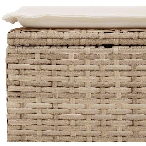 VidaXL 6-dijelni set vrtnih sofa s jastucima bež od poliratana Slike
