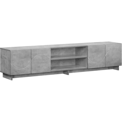  TV stalak 180 x 34 5 x 40 cm Betonska siva Konstruirano drvo - Betonska siva 179.5 x 34.5 x 40 cm Slike