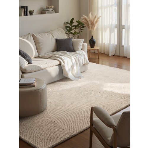 Hanse Home Ročno tkana volnena preproga v svetli naravni barvi 200x300 cm Eleni Natural White &amp;ndash; Slike