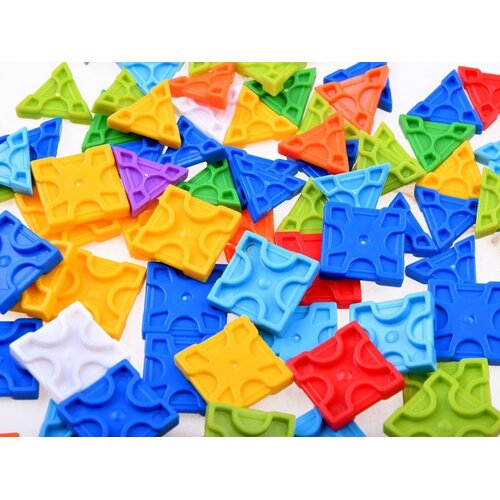  Kreativni set &amp;scaron;arenih 3D kockica paun - 227kom Slike