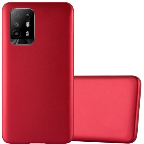  Primer združljiv z OPPO v kovinsko rdeči - zaščitni pokrov, narejen iz fleksibilnega silikona TPU, (20603377) Cene