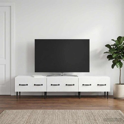 TV ormar s ladicama 147 x 34,5 x 30 cm Konstruirano drvo Slike