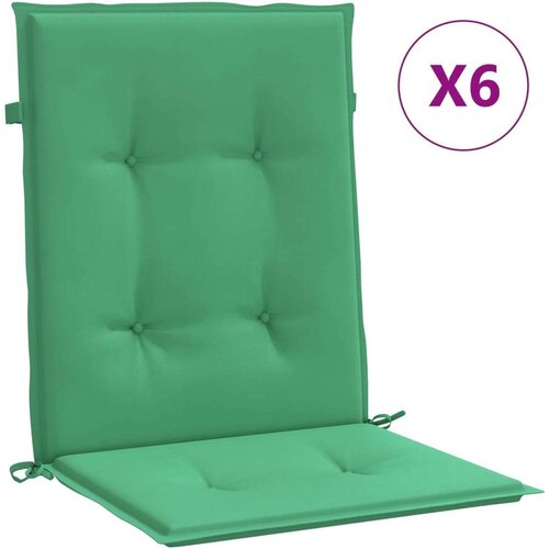 vidaXL jastuci za vrtne stolice 6 kom zeleni 100 x 50 x 3 cm Cene