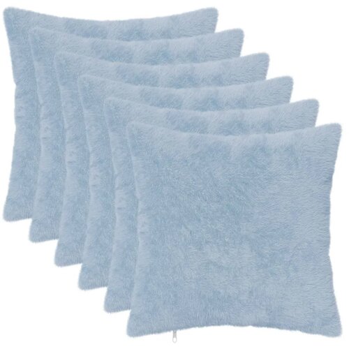  Presvlaka za jastuk 6 kom. HEERLEN Svjetloplava 30 x 30 cm - Svjetloplava 30 x 30 cm 6 Cijene