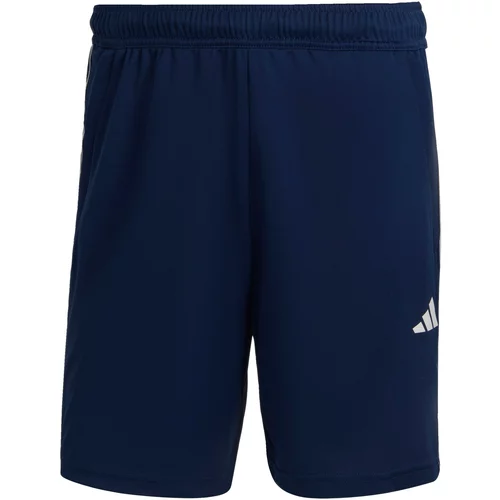 Adidas Sportske hlače 'Train Essentials Piqué 3-Stripes' mornarsko plava / bijela