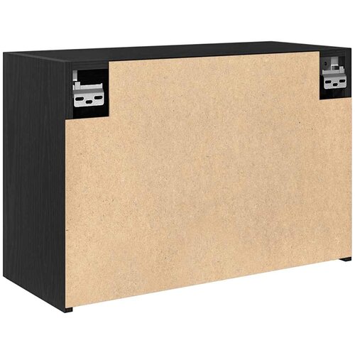  Kupaonski zidni ormarić crni 60x25x40 cm izrađeno drvo Slike