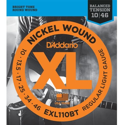 D&amp;#039;Addario EXL110BT 10-46 Balanced Tension žice za električnu gitaru Slike