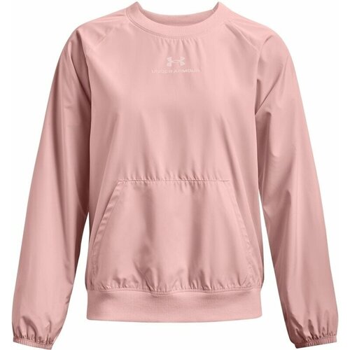 Under Armour UA Rush Woven Crew Retro Pink/White L Slike