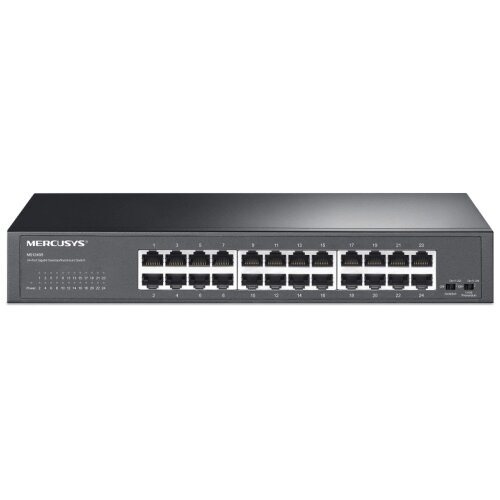 Lan Switch Mercusys MS124GS v1.0, 24port 10/100/1000Mbps Desktop Rackmount (74320) Cene