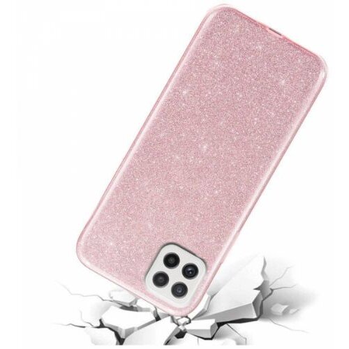 Nillkin Silikonski ovitek z ble&amp;scaron;čicami Bling za Samsung Galaxy A22 A226 5G roza s srebrnimi ble&amp;scaron;čicami Slike