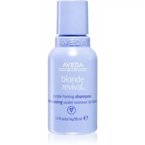 Aveda Blonde Revival™ Purple Toning Shampoo ljubičasti šampon za toniranje za posvijetljenu ili kosu s pramenovima 50 ml