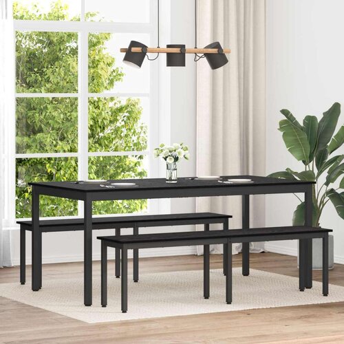  Klupa Crni hrast 160 x 35 x 45 cm Konstruirano drvo Cene