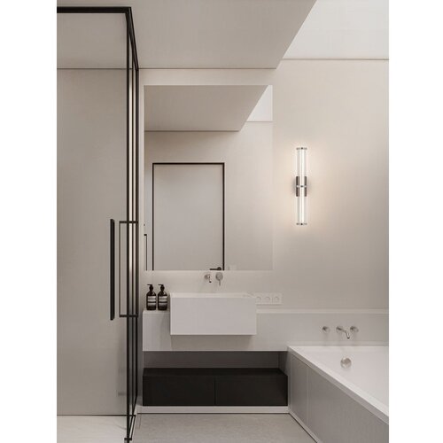 Nova Luce Mat crna/u mat srebrnoj boji metalna LED zidna lampa s mogućnosti zatamnjivanja Pheme &amp;ndash; Slike