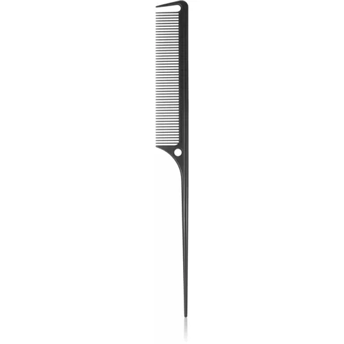 BrushArt Hair Tail comb with a carbon finish češalj
