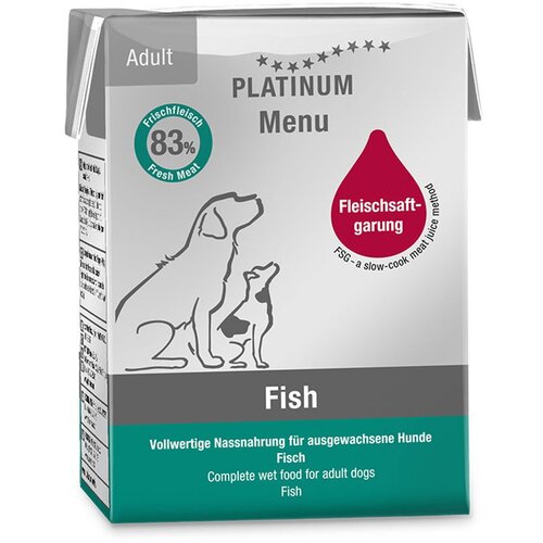 Platinum Hrana za pse Menu Fish, 185g Slike