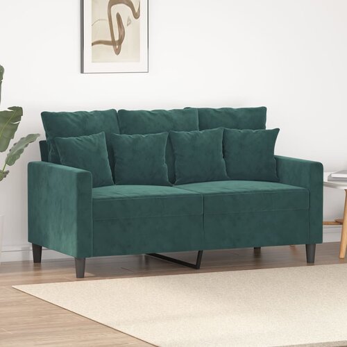  The Living Store Dvosed temno zelen 120 cm žamet - Dvosed, (21494956) Cene