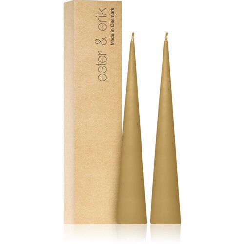 Ester &amp;amp; erik cone candles sunglow (no. 04) sveča 2x25 cm Slike