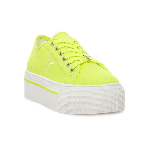 Windsor Smith Modne superge RUBY CANVAS NEON YELLOW Rumena Slike