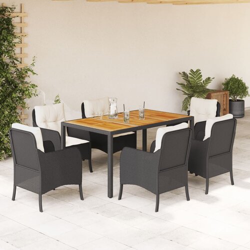  3-dijelni vrtni blagovaonski set od poliratana Slike