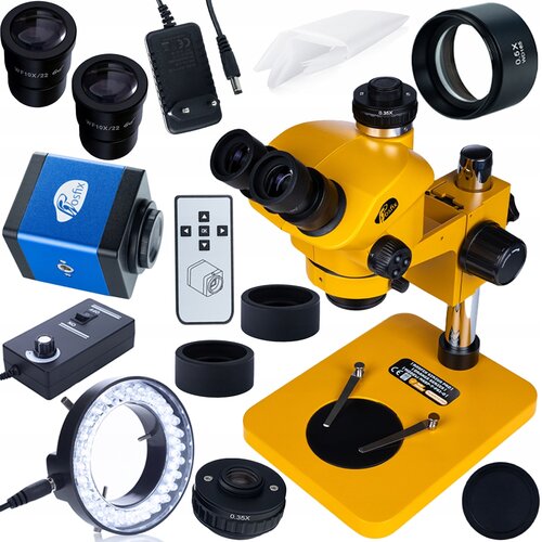 Rosfix SIRIUS PRO MSSP-T-PS1-O MIKROSKOP TRINOKULARNI &ndash; ZOOM 7&ndash;50X, GREENOUGH, WF10X/22, C-MOUNT | 102 MM, (5000036391) Cene
