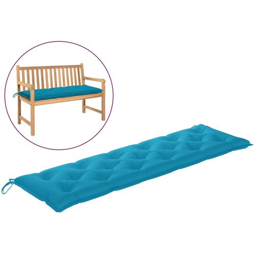 vidaXL Blazina za vrtno klop svetlo modra 180x50x7 cm oxford tkanina, (20623628) Cene