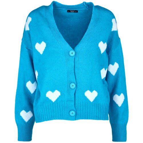  ženski džemper plavo-beli Cene