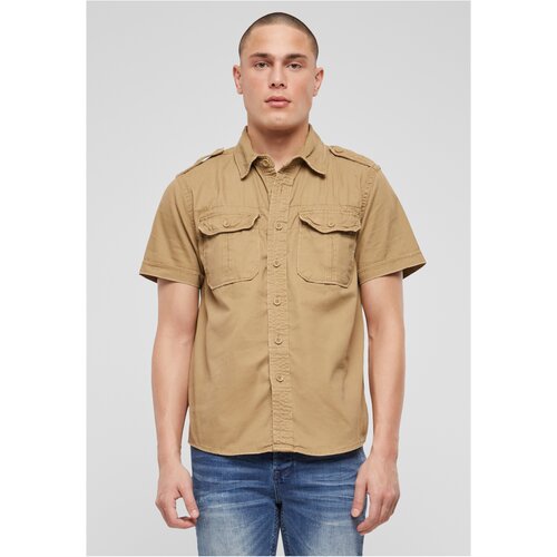 Brandit Vintage Short Sleeve Camel Shirt Slike