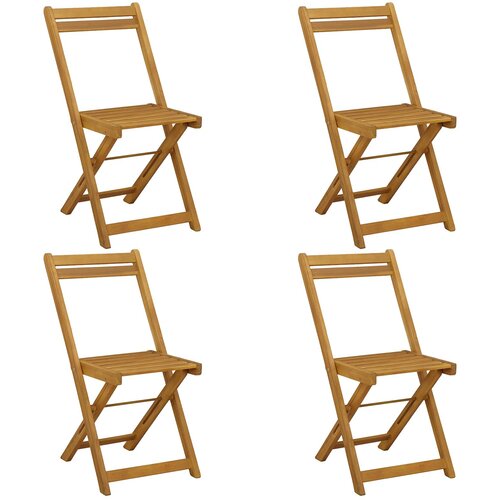  Zložljivi vrtni stoli 4 pcs Naravna 40 x 53 x 80 cm, (5000285723) Cene