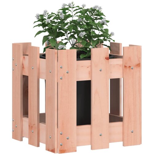  Vrtna sadilica s izgledom ograde 30x30x30 cm masivna duglazije Slike